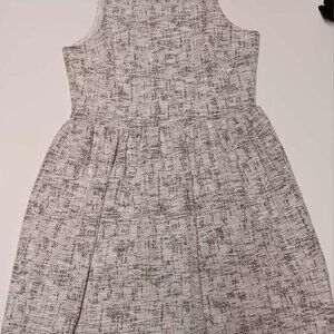 Freeway Women's Abstract Brushed Textured Chambray Fabric Summer Dress Sleevele